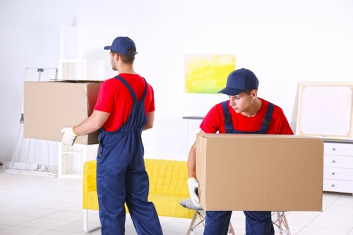 Removal van ready for a small residential move in Finchley