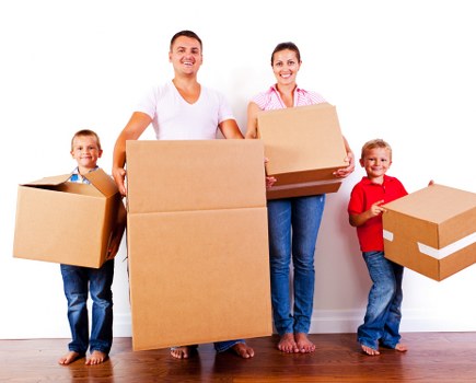 Moving day checklist and prepared items in a Finchley property