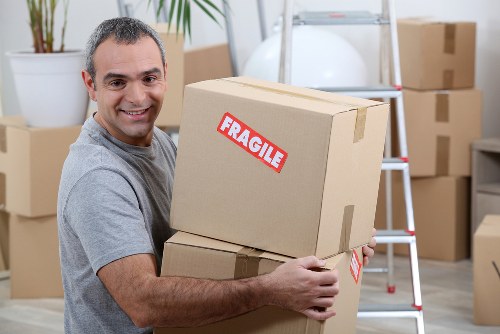 Furniture removal team handling a home move in Finchley