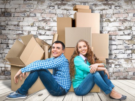 Careful loading of household furniture for transport in Finchley