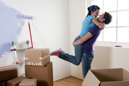 Packing and loading boxes for a Finchley moving service