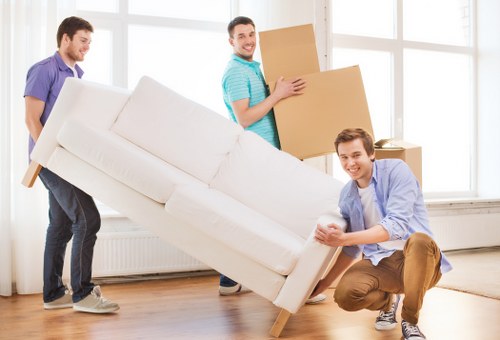 Office relocation planning and packing materials for a commercial move
