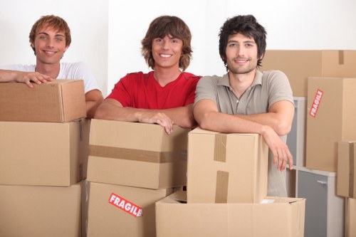 Driver and van ready for a flat move in Finchley