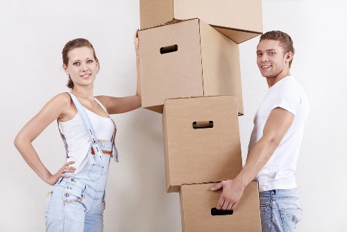 Organised storage space for furniture, boxes, and business items in Finchley