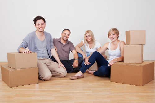 Local removals van supporting a Finchley apartment move